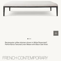 Used Restoration Hardware Ottoman Huge 5’ By 5’ And Structurally Sound