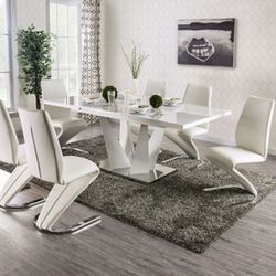 Dining Set Table 6 Chairs 