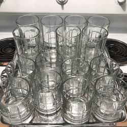 7 Large Drinking Glasses & 8 Small Ones for Sale in Santa Clarita