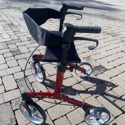 Zler Rollator Walker for Seniors 300 lb, Premium Folding Rollator Walker with Seat