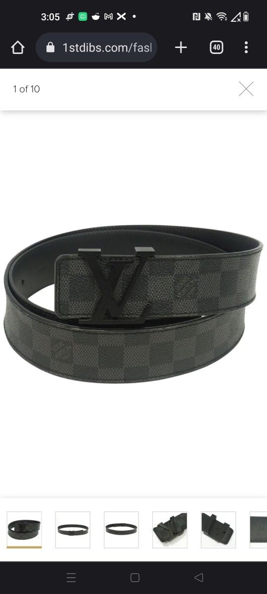 Louis Vuitton Black Men's Belt 95cm New In Box for Sale in Queens, NY -  OfferUp