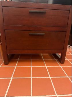 Wood night stand