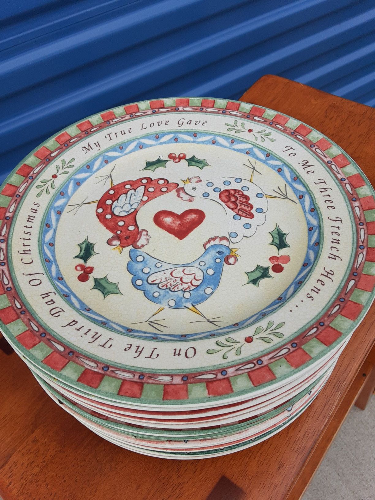 Twelve Days of Christmas plates by 222 Fifth