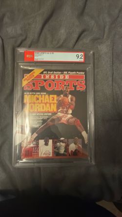1990 Inside Sports May Michael Jordan Magazine PSA 9.2 graded