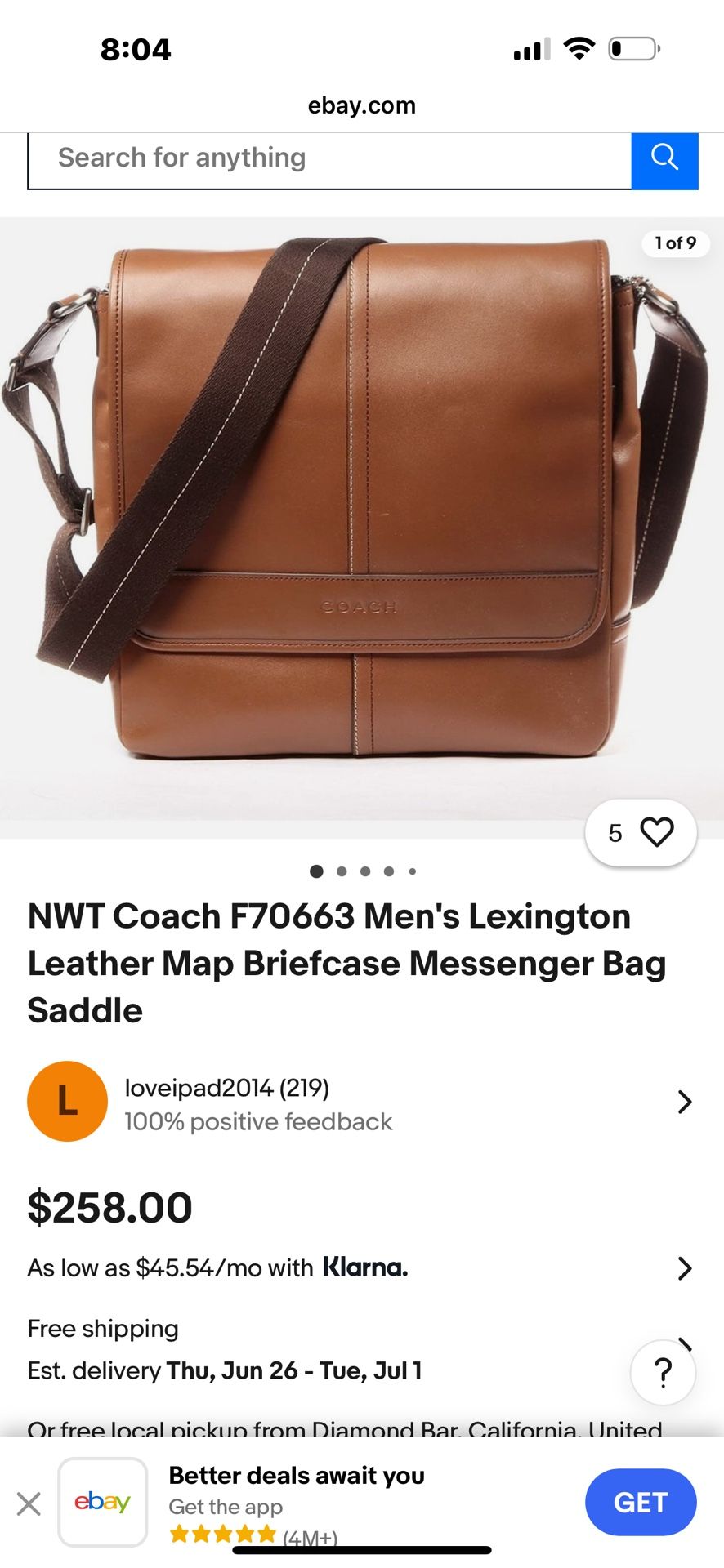 Vintage Coach Bag