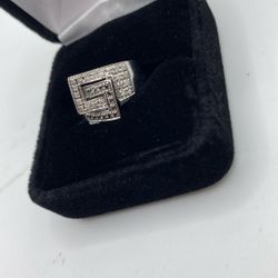 Buckle Style Diamond Ring