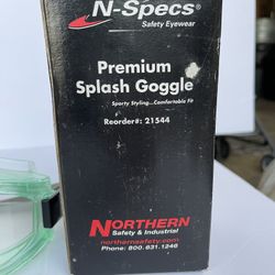 Northern Safety Co. N-Specs Safety Eyewear Premium Splash Goggle 104-21544