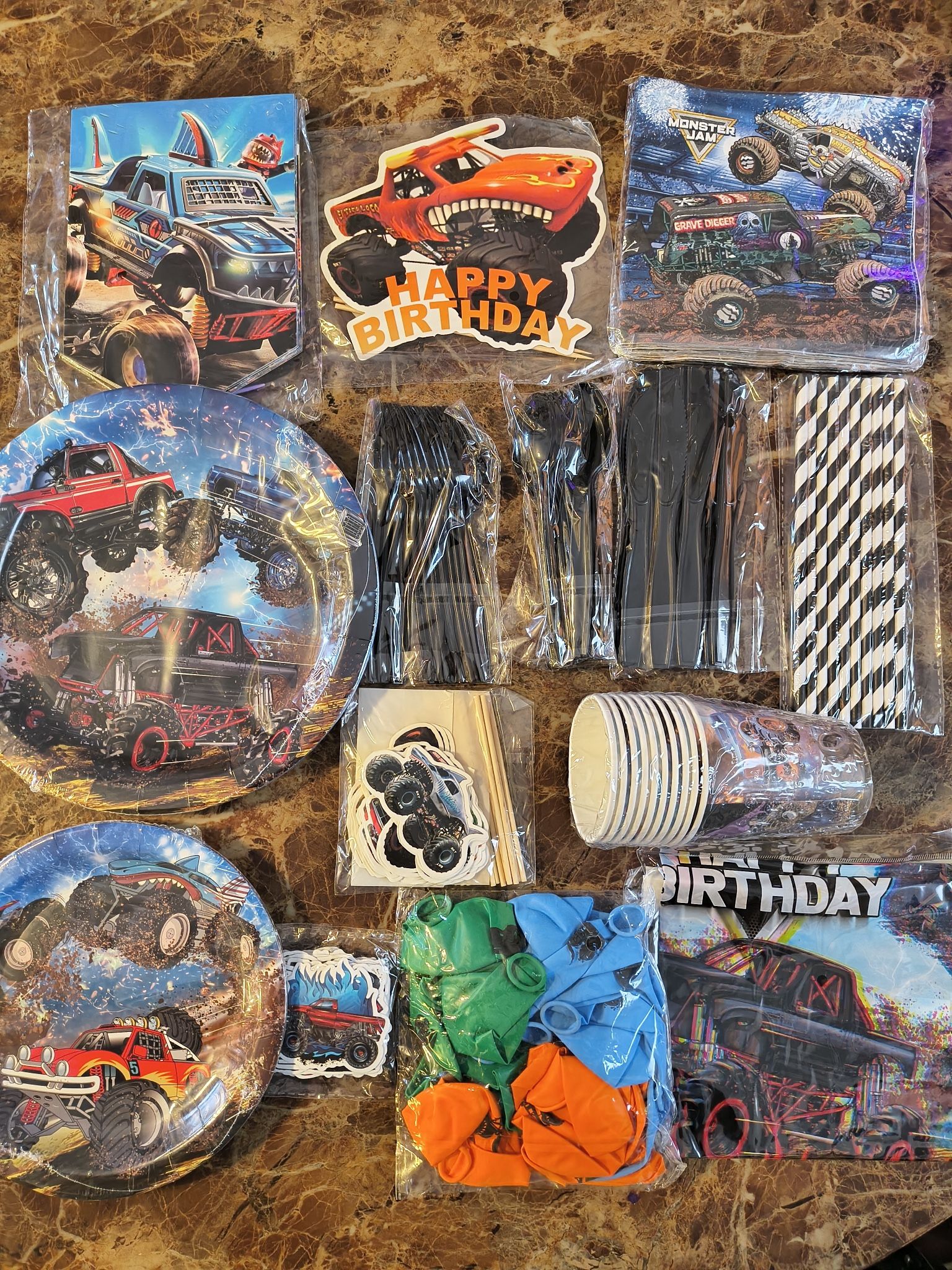 Monster Truck Birthday Decorations