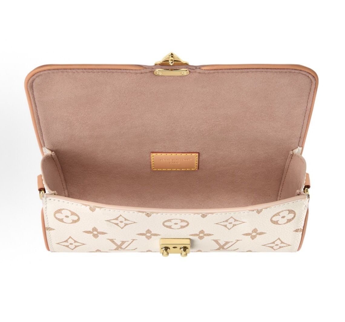 LOUIS VUITTON Pochette Camille Logo Print Monogram Dune Coated Canvas Crossbody Shoulder Bag Women's Fantasy Purple(p297)65