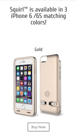 SQUIRL iPhone 6/6S Battery Case - Built-In Charger