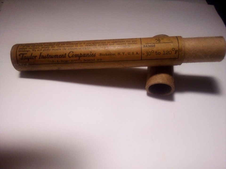 TAYLOR BONIC ETCHED-STEM THERMOMETER
