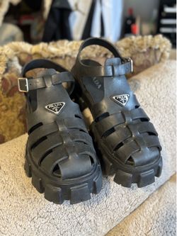 PRADA sandals! Black size 11/11.5