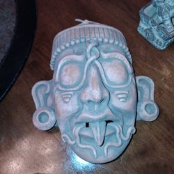 NOVICA Maya God of Sun Ceramic Wall Mask Replica Crafted by Hand