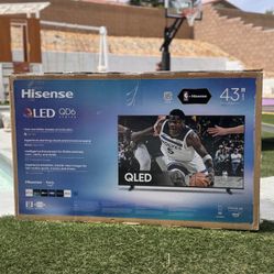 MV 43” Hisense smart 4k Qled tv