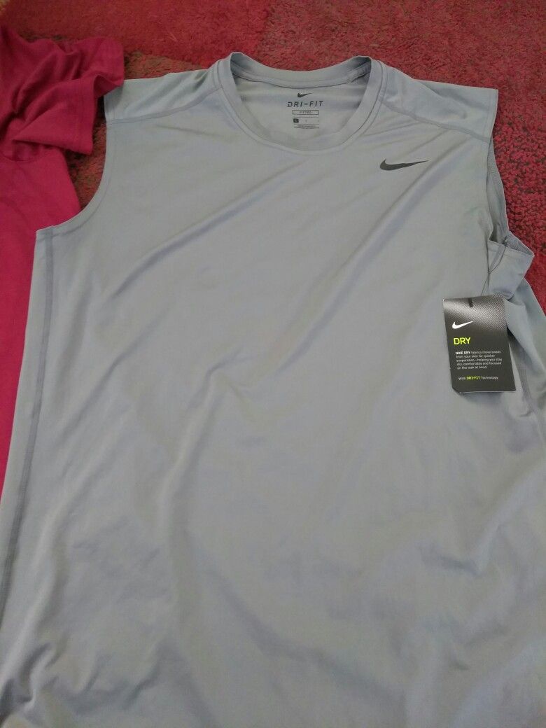 2 NWT Nike Dri-Fit Shirts. Size Large $40