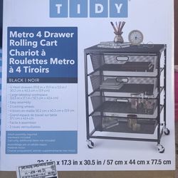 Simply Tidy 4 drawer rolling cart