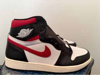 New Air Jordan Retro 1 High 555088 061 Black Gym Red 2019 Men's Sz 12