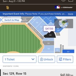Padres Ticket 