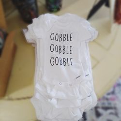 Infant Toddler Onesies Graphic Tees Thanksgiving Outfits