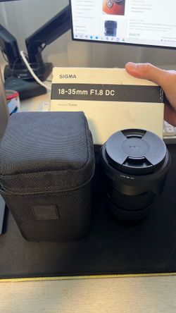 Sigma 18-35mm F1.8 DC art lens Canon