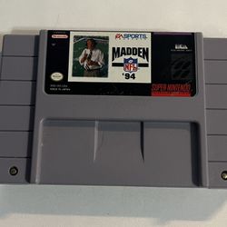 Madden NFL 94 - SNES Super Nintendo Game Tested