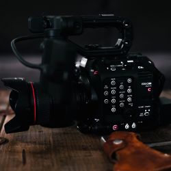 Canon C300 III w/ memory card and monitor