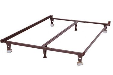 King Metal Bed Frame Brand New with middle support Low Price Instant Savings Fast Delivery