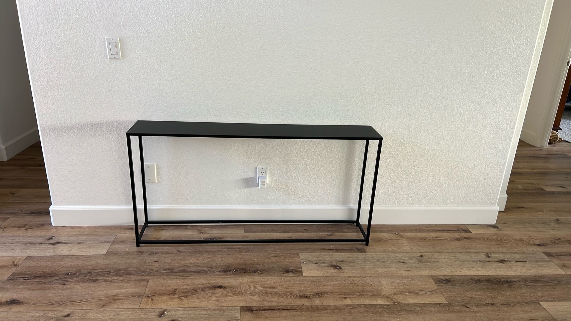 Black Metal Console Table