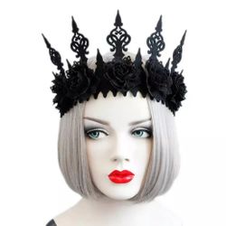 New Black Goth Crown/Tiara 