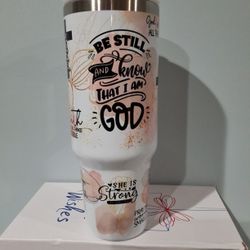 Mikenda 40 oz Tumbler with Handle-Inspirational Quotes