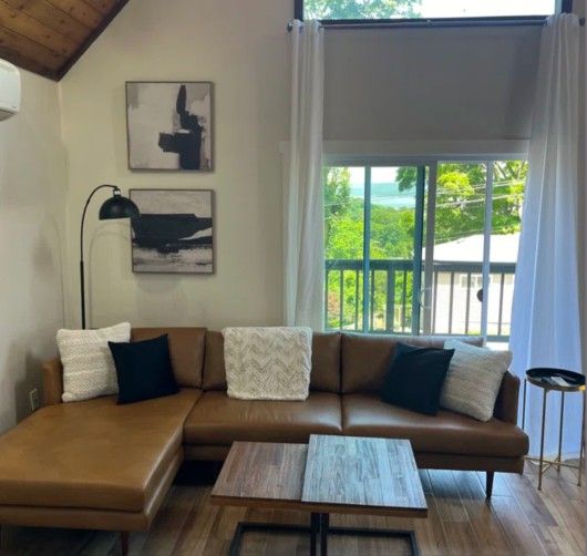 Brown Leather Sectional Couch By Article