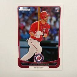 2012 BRYCE HARPER Bowman Rookie #10 RC Card Philadelphia Phillies WS Nationals