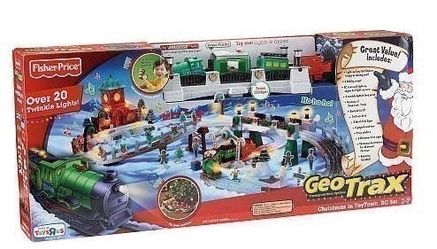 BRAND NEW IN BOX Fisher-Price GeoTrax CHRISTMAS IN TOYTOWN Remote Control R/C TRAIN Set Toy