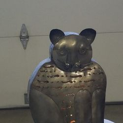 Cat Candle Holder Metal