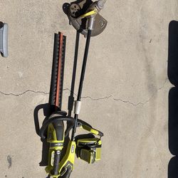 Ryobi 24v weed whacked and hedge trimmer
