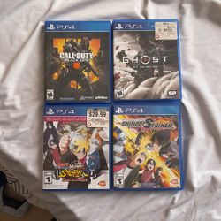 Video Games PS4 Naruto Call Of Duty Ghost Of Tsushima 