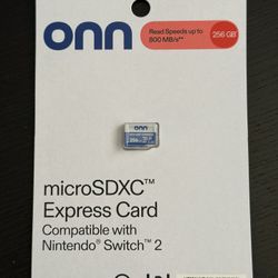 Brand New Onn 256 GB Nintendo Switch 2 MicroSDXC Express Memory Card 