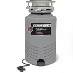 Glacier Bay TurboGrind 1/2 hp. Continuous Feed Garbage Disposal with Power Cord