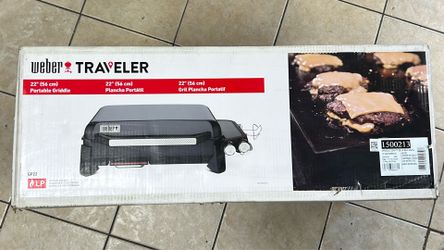 Weber Griddle 2-Burner Propane Gas Portable 22 in. Flat Top Grill