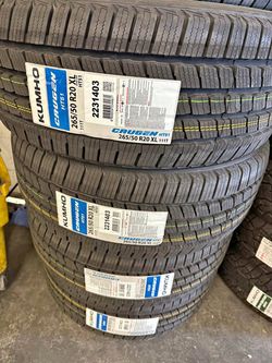 (4) 265-50-20 Kumho Crugen HT51 60k miles All Season Free install financing available