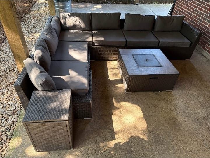 Patio set with Fire Pit