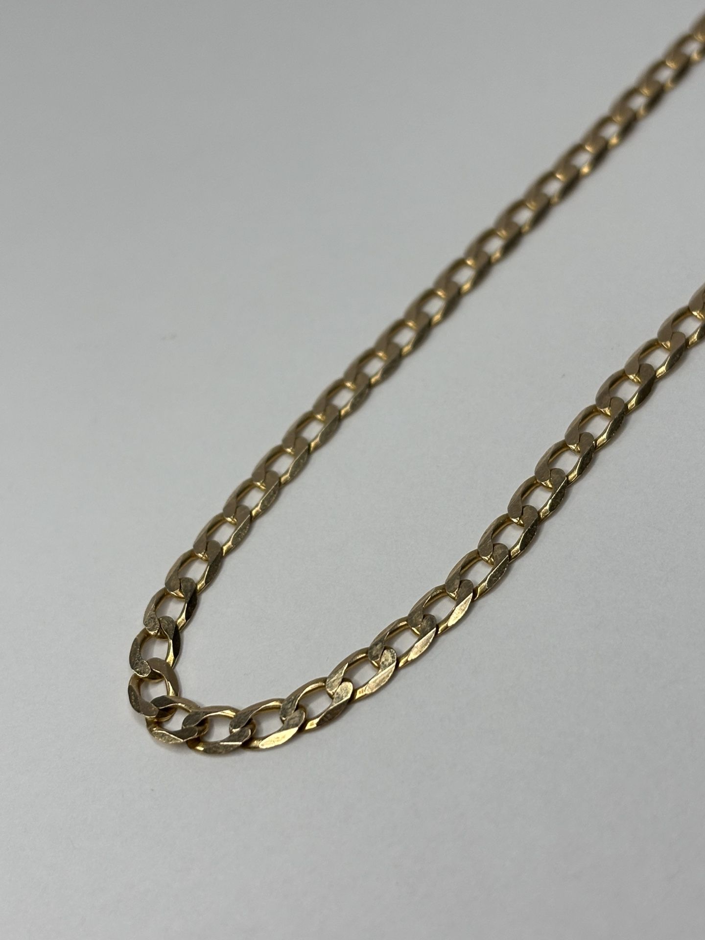Vintage 10K Yellow Gold 21 Inch Curb Link Chain