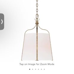 Antique Gold Hanging Light Fixture X 2