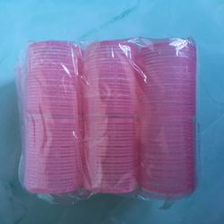 Pink Velcro Curlers 