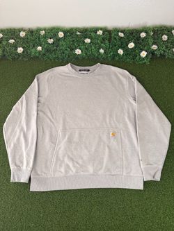 Carhartt Force Utility Gray Relaxed Fit Crewneck Pullover Sweatshirt Large