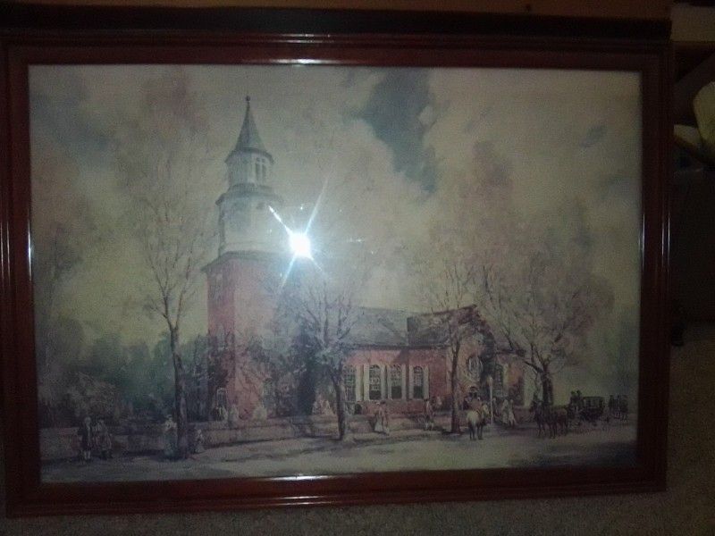 Old Bruton Church Print By J C Claghorn