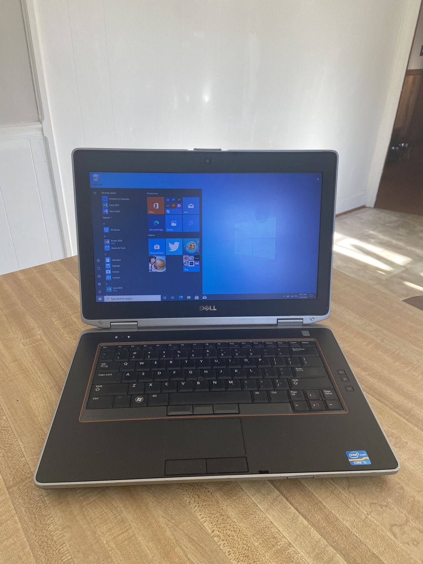 Dell Laptop i5 Core 2.50GHz 8GB Ram 500GB Ram Windows 10 Microsoft Office 2016