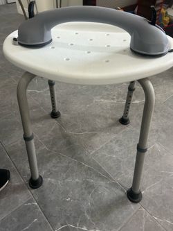Shower bench and shower holding bar