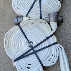 2-1/2 in. x 50 ft. MNST x FNST Polyester Double Jacketed Fire Hose