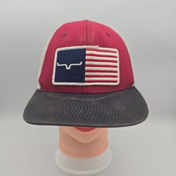 Kimes Ranch USA Flag Patch Trucker Adjustable Snapback Hat. 7